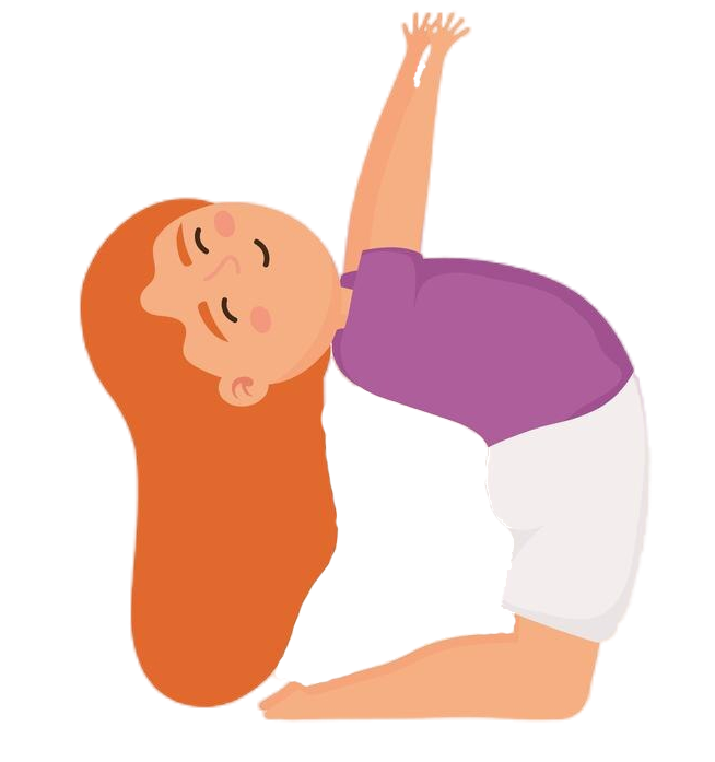 Meisje doet een yogahouding